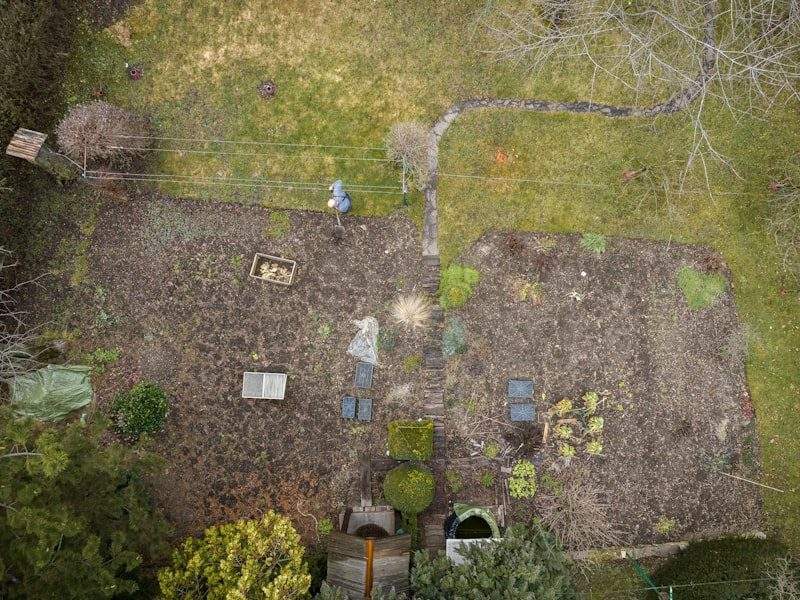 Yard debris before removal in Marysville, WA